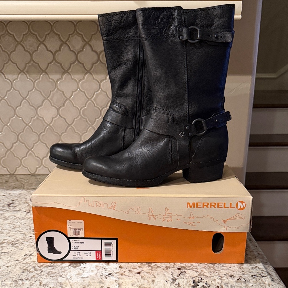 Merrell Women's Black Heeled Boots